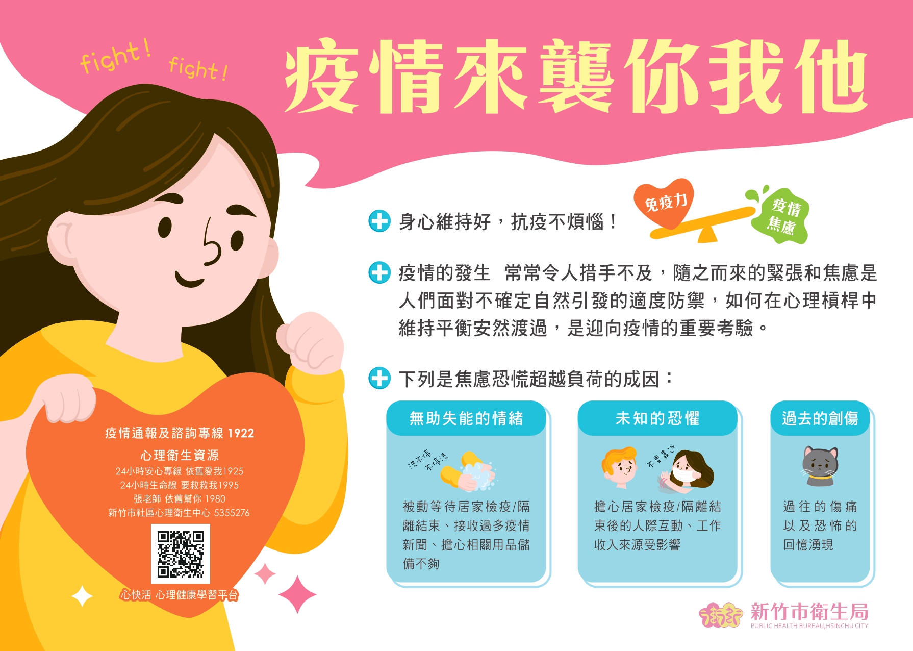 疫情來襲你我他宣導圖